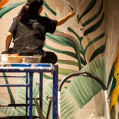 Building up the leaves, layer by layer